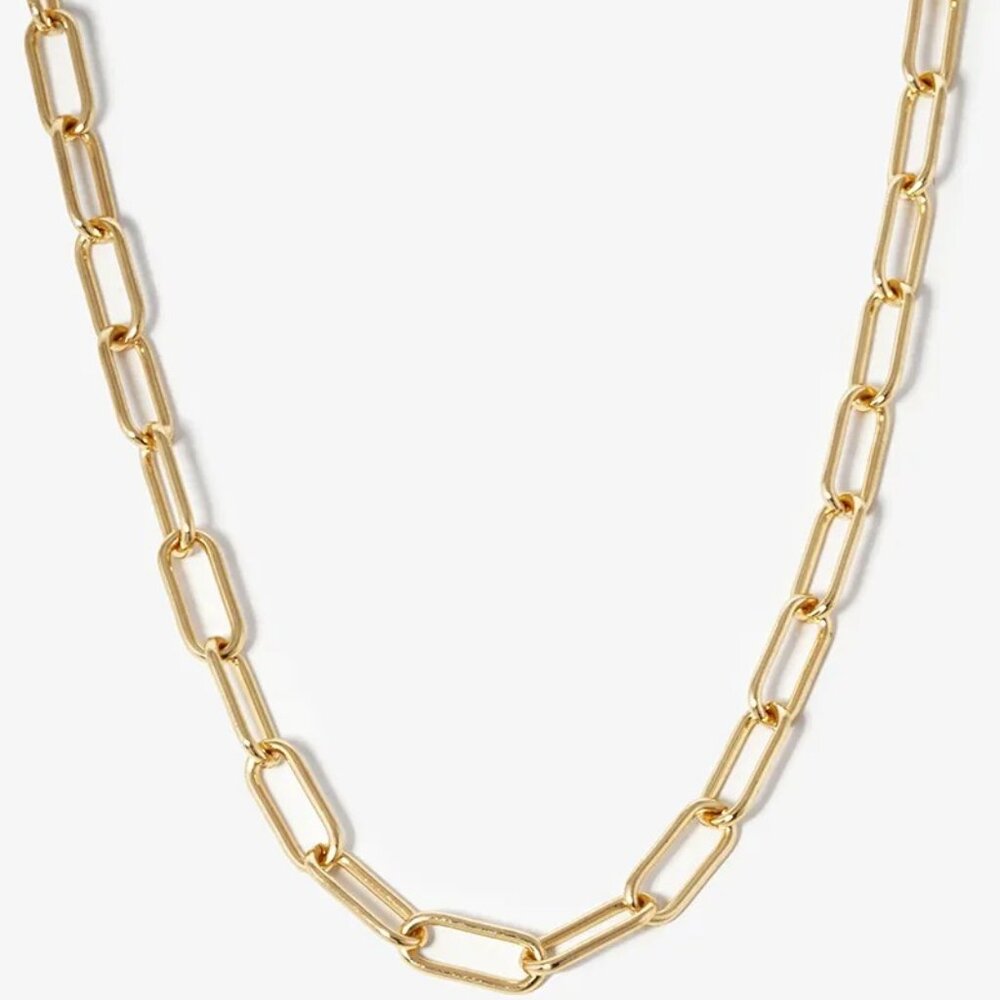 18K GOLD DIPPED 20 MM LINK CHAIN NECKLACE